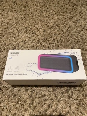 Kunodi Bluetooth 5.0 Wireless RGB Party Speaker w/ Light Show 18 Hr Play Time A - Image 1 of 2