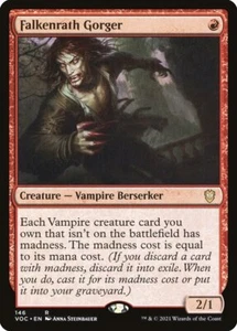 4x Falkenrath Gorger - quasi nuovo - Crimson Vow Commander - SPARROW MAGIC mtg - Foto 1 di 1