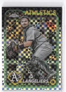 2024 Topps Chrome Shea Langeliers #205 X-Fractor - Picture 1 of 2