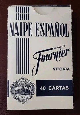 NAIPE ESPAÑOL Heraclio Fournier Vitoria 40 Cartas Baraja de Cartas Hecho en España Foto 1 de 4