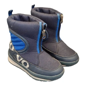 Uovo Boy'sGirls snow boots Navy blue winter waterproof comfy warm Size 12.5 - Picture 1 of 12