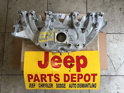 2003-2004 only  JEEP WRANGLER TJ LJ  6CYL 4.0L INTAKE MANIFOLD OEM 04854036AB - Image 1 of 4