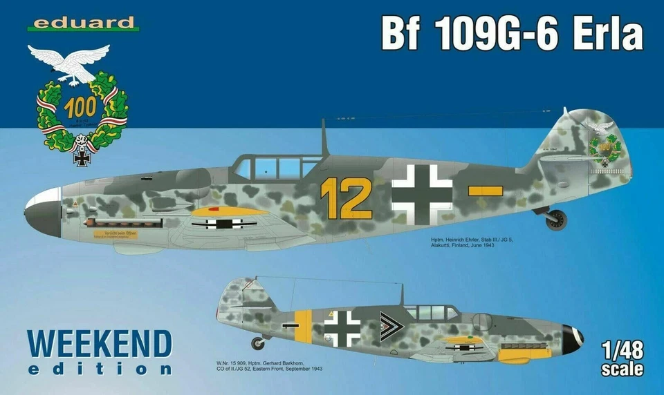 Eduard 84142 Bf109G-6 Erla Weekend Edition Kit Montaggio 1/48 - Immagine 1 di 1