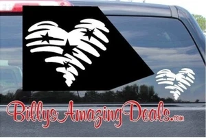 Star Stripe Heart Vinyl Decal Love US America Pride Military Window Wall Sticker - Picture 1 of 8