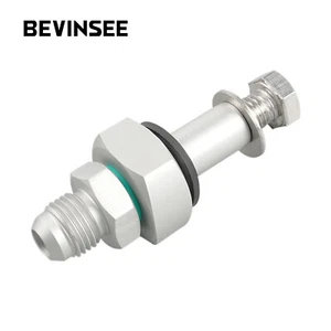 AN 6 Fuel Tank Fitting Adapter W/ O-Ring 9/16"-18 to 6AN Fitting Non Weld - Picture 1 of 12
