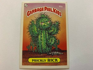 1986 UK Garbage Pail Kids 2nd Series Card : 60a Prickly RICK
