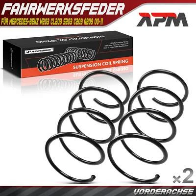2x Federn Fahrwerksfeder Vorne für Mercedes-Benz W203 CL203 S203 C209 A209 00-11 - Bild 1 von 4