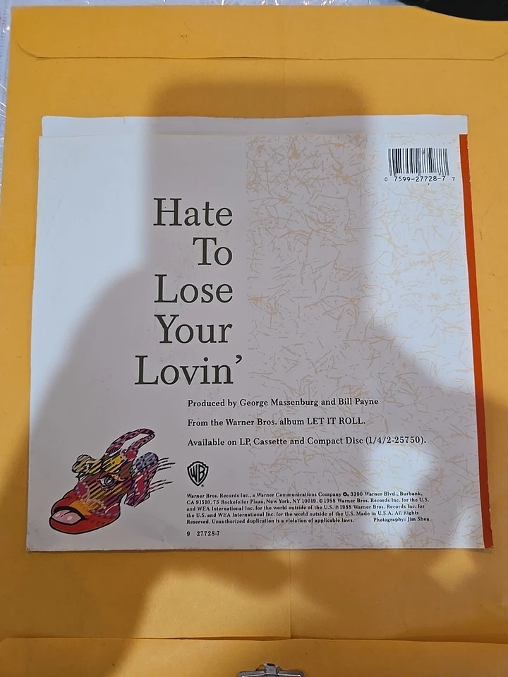 LITTLE FEAT-Hate To Lose Your Lovin/Cajun girl WB Rec7" Single 45 RPM 7-27728 - Image 1 of 1