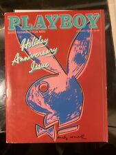 PLAYBOY MAGAZINE JANUARY 1986 HOLIDAY ANNIVERSARY ISSUE/ANDY WARHOL COVER