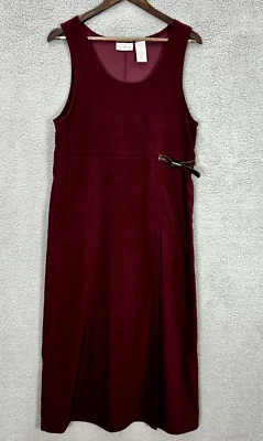 Vintage 90s Maxi Dress Women Small Red Sleeveless Jumper Boho Whimsigoth Friends - Image 1 of 4