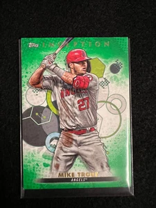 2022 Topps Inception GreenParellel Mike Trout #1 Los Angeles Angels🔥⚾️🔥 - Picture 1 of 2