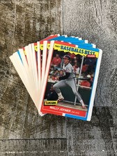 Fleer Baseball's Best 1987 MLB Sluggers Vs. Pitchers Stickers & Trading Cards