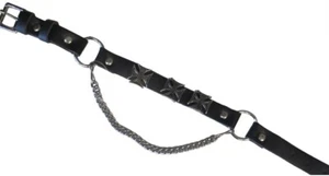 WESTERN CROSS CHARMS LEATHER SILVER BOOT CHAIN. BL31. NEW!! - Picture 1 of 4