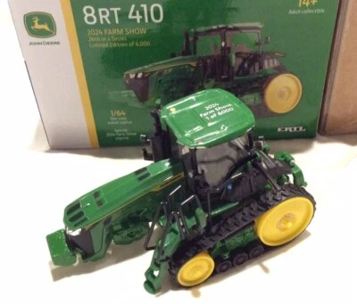 New Ertl 1/64 2024 John Deere 8RT 410 Two-Track Tractor Farm Show Edition *NIB* - Image 1 of 4