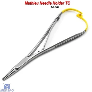 Soporte de aguja dental Mathieu controlador TC pinzas de sutura alicate quirúrgico ortodoncia - Imagen 1 de 5