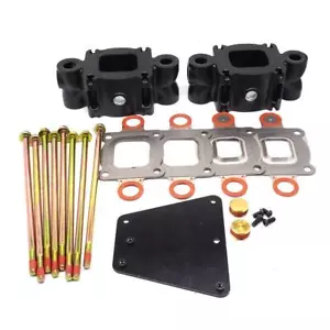 Mercruiser V6 V8 Dry Joint Exhaust Riser Spacer kit 3" Replace 864929A3 864929A1 - Picture 1 of 7