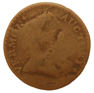 1788 Vermont Colonial Copper Coin RR-25 Die Break LDS - Picture 1 of 5