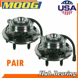 Pair 2 MOOG Front Wheel Hub Bearings for Ford F-150 Lincoln Mark LT 06-08 4WD