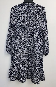 Banana Republic marineblaues weißes Kleid Größe L neu ohne Etikett - Bild 1 von 6