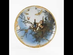 48133 - Großer Wandteller mit Zwergenmotiv. Villeroy & Boch, Mettlach. - Bild 1 von 2