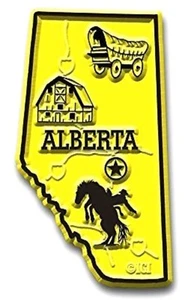 Imán de nevera mapa Alberta - Imagen 1 de 1