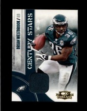 BRIAN WESTBROOK 2008 DONRUSS THREADS CENTURY STARS JERSEY #019/250 BD3959