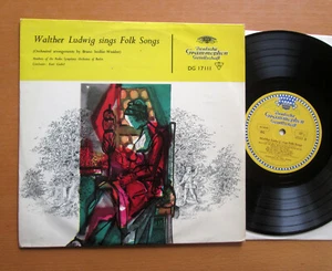 DG 17111 Walther Ludwig Sings Folk Songs 1959 VERY GOOD Tulip 10" Vinyl LP - Picture 1 of 5
