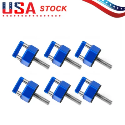 6 X алюминиевый жесткий верх быстрое удаление крепеж большой палец винт для jeep Wrangler JK JL - Изображение 1 из 4