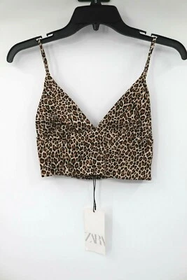 NWT Zara women's XS leopard print bralette top 3067/029/051 trendy fashion - Image 1 of 4