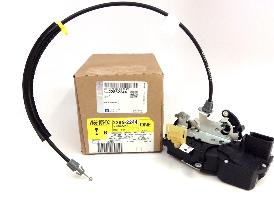 09-14 Cadillac CTS mano delantera izquierda cerradura puerta pestillo actuador motor nuevo OEM Foto 1 de 4