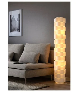 Ikea LAGTRYCK Floor Lamp Modern White 54" New + 3 Bulb Included - Image 1 of 4
