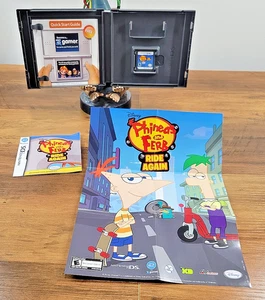 Nintendo DS Phineas and Ferb Ride Again - CIB & Poster *Tested & Works* - Picture 1 of 6