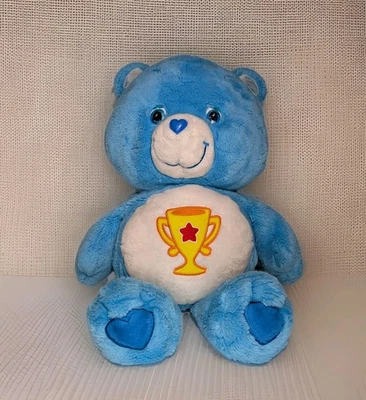 Care Bears Champ Bear 24" Jumbo Grande Azul Blanco Y2K Peluche 2003 TCFC De Colección Foto 1 de 4