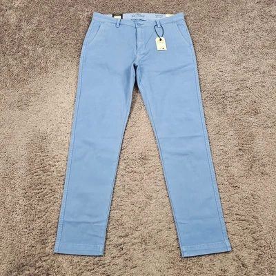 Levis Pants Mens 34 (33x31) Blue Slim Taper Chino Mid Rise Medium Wash Stretch - Image 1 of 4