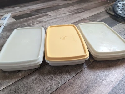 3 x Tupperware *  Vesperle * Vesperbox * 650 ml mit Deckel Brotdose Pausenbrot  - Bild 1 von 3