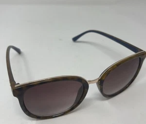OSCAR DE LA RENTA SONNENBRILLE MOD 1270 BRAUN SCHILDPATT LOGO 200 blau innen - Bild 1 von 8