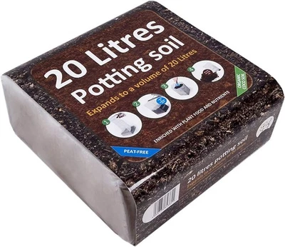 GreenBrokers 20 Ltr Organic Potting Compost - Expanding & Peat-Free