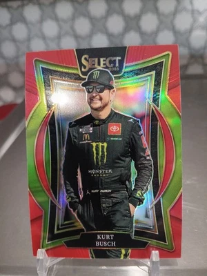 2025 Select Racing Kurt Busch Red Prizm Grandstand /125 SP  - Image 1 of 2