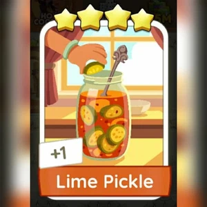 1 x Lime Pickle ⭐️⭐️⭐️⭐️ - Set 17- Bon Appetit Album Mono_po_ly_go Sticker - Bild 1 von 1