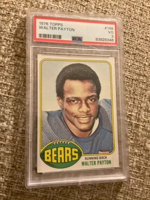 1976 Topps Football #148 Walter Payton RC VG PSA 3 - Image 1 of 2