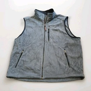 L.L. Bean Fleece Gilet Bodywarmer Vest Jacket Mens Grey XL Outdoors Hiking - Picture 1 of 8