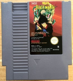 WRATH OF THE BLACK MANTA - CARTOUCHE SEULE 100% ORIGINALE NINTENDO NES PAL B EEC