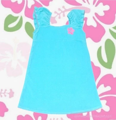 Vestido/cubierta de playa de tela de felpa azul princesa Disney para niña talla 6 Foto 1 de 4