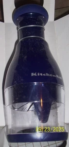 Kitchen Aid manueller Lebensmittelzerkleinerer, schwarz, Edelstahlklinge drehbar Neu im Karton - Bild 1 von 7
