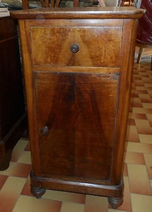 800-BELLISSIMO COMODINO CAPPUCCINO IN NOCE-FODERATO-ORIGINALE - Picture 1 of 1