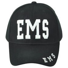 EMS Emergency Medical Services Adult Men Constructed Black Adjustable Hat Cap