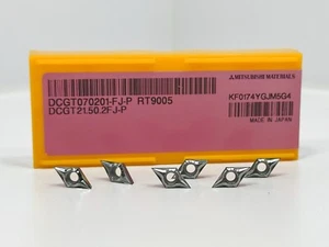 MITSUBISHI DCGT21.50.2FJ-P DCGT070201-FJ-P nuevos insertos de carburo grado RT9005 6 piezas - Imagen 1 de 2