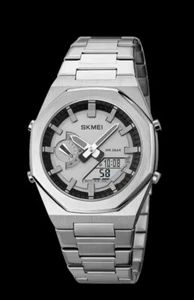 1816 OROLOGIO SKMEI STILE CASIO CASSA 42 MM QUARZO METALLO WATER RESISTENT @ - . - Imagen 1 de 3
