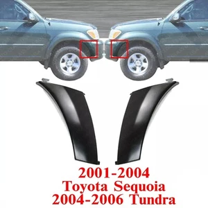 Front Bumper End Cap Extensions Set For 2001-2004 Toyota Sequoia / 04-06 Tundra - Picture 1 of 9