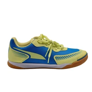 Puma Pressing III Indoor Futsal Yellow Blue Soccer Shoes 106934-01 Size 10.5 - Picture 1 of 8